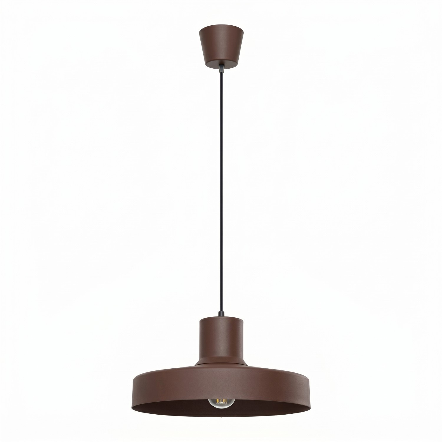Hängeleuchten Bilo Braun 1xe27 35cm Stahl Sollux