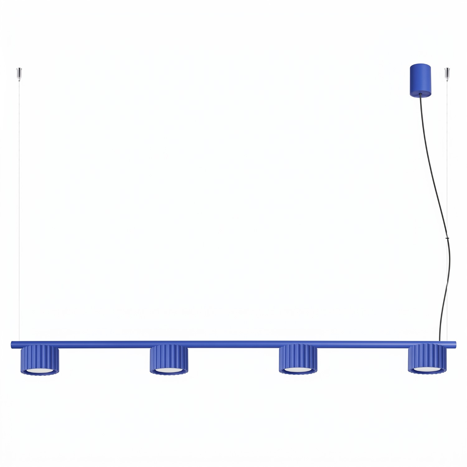 Kronleuchter Aura Ultramarin 4xgx53 122cm Aluminium Sollux