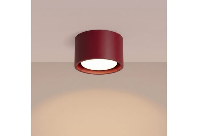 Deckenleuchten Modo Burgund 1xgx53 10cm Aluminium Sollux