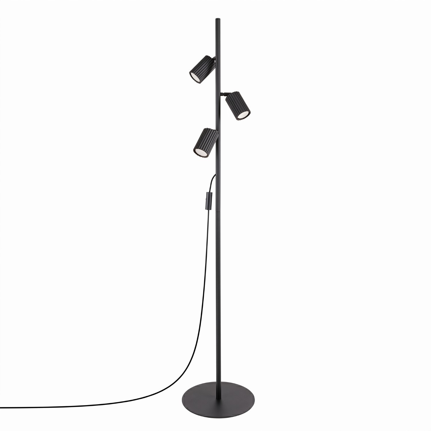 Stehlampen Karbon Schwarz 3xgu10 30cm Aluminium Sollux