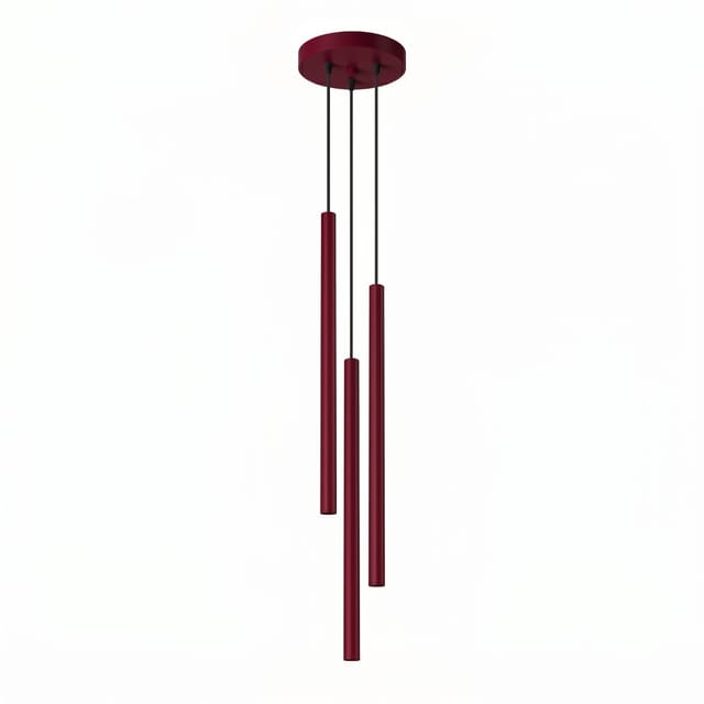 Hängeleuchten Pastelo Burgund 3xg9 19.5cm Stahl Sollux