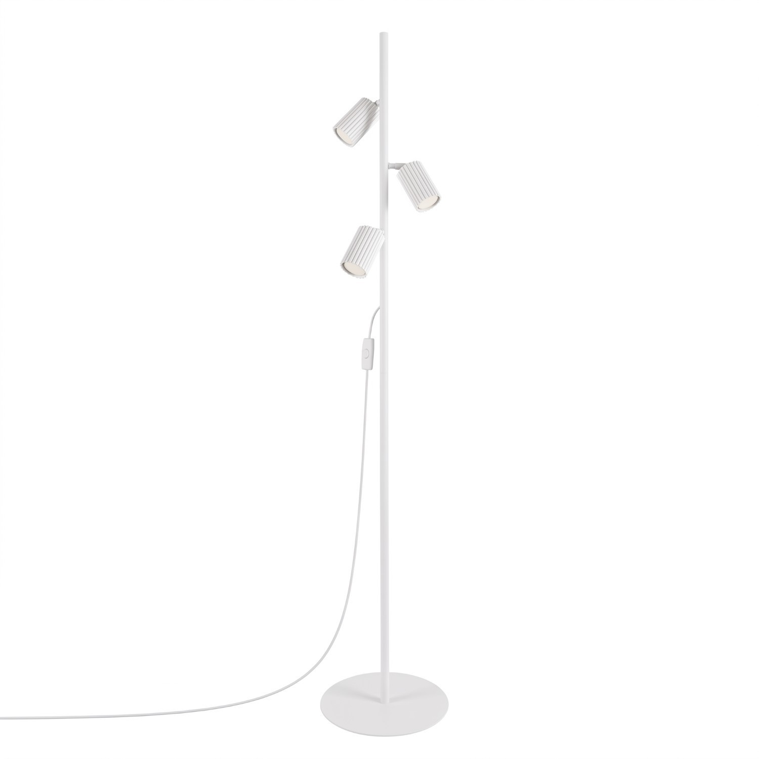 Stehlampen Karbon Weiß 3xgu10 30cm Aluminium Sollux