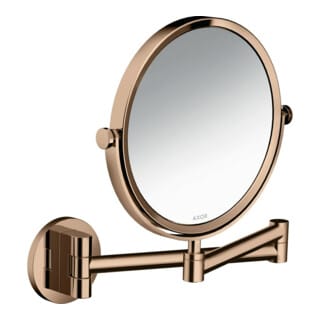 hansgrohe Rasierspiegel Axor Uni. Circular Wandmontage, polished red gold
