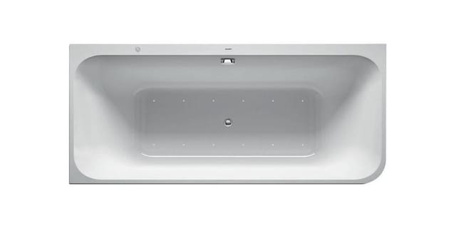 Duravit Whirlwanne Happy D.2 180x80cm, Eck li, 2 RS, weiß, Air-System