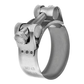 Riegler Gelenkbolzenschelle, Edelstahl 1.4301 (W4), 64 - 67 mm, 22 mm
