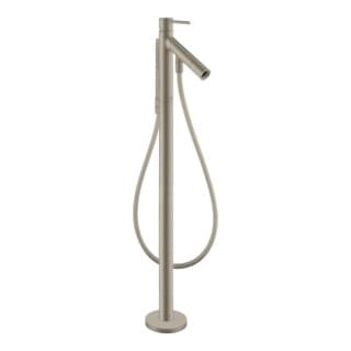 hansgrohe Wannen-Einhebelmischer Axor Starck A 156mm, boden, m Pin-Griff, brush. ni.