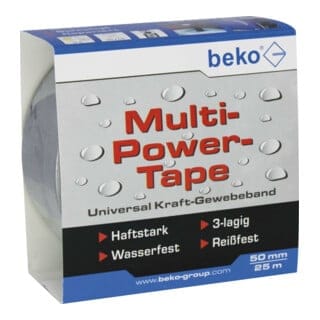 Beko Multi-Power-Tape 50mm x 25m silber 262205251