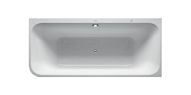 Duravit Whirlwanne Happy D.2 180x80cm, Eck re, 2 RS, weiß, Air-System