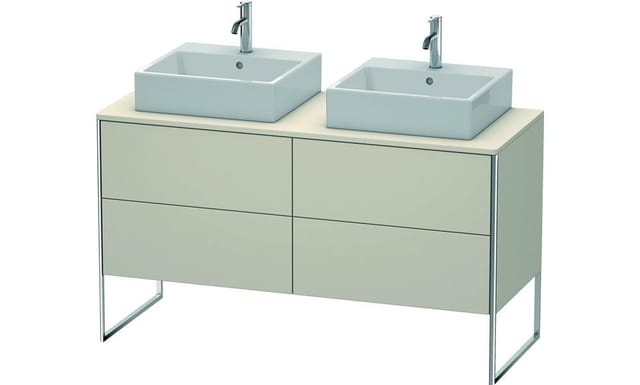 Duravit Waschtischunterschrank XSquare 140x54,8x77,8cm, 4 Ausz., stehend, Taupe