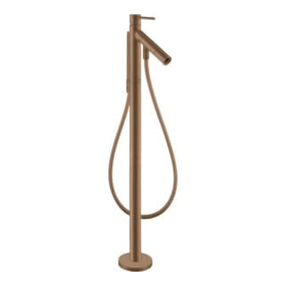 hansgrohe Wannen-Einhebelmischer Axor Starck A 156mm, boden, m Pin-Griff, b r gol
