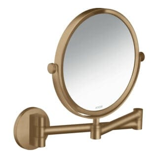 hansgrohe Rasierspiegel Axor Uni. Circular Wandmontage, brushed bronze