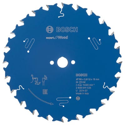 Bosch Kreissägeblatt Expert for Wood 184 x 16 x 2,6 mm 24