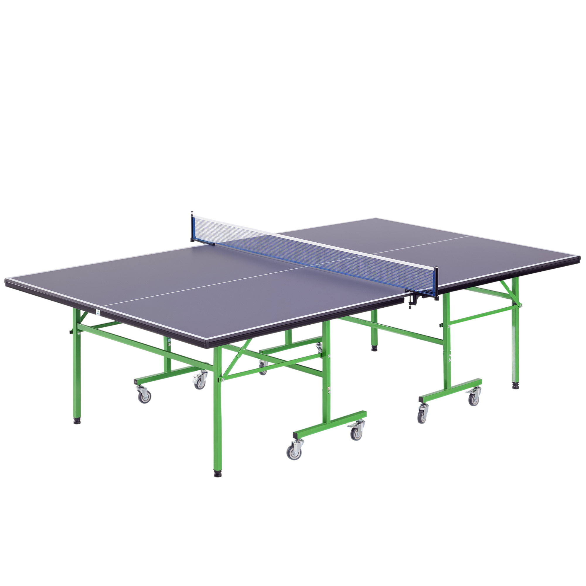Klappbarer Tischtennistisch Für Den Innenbereich Mit 8 Rollen, 152,5 × 274 × 76 Cm