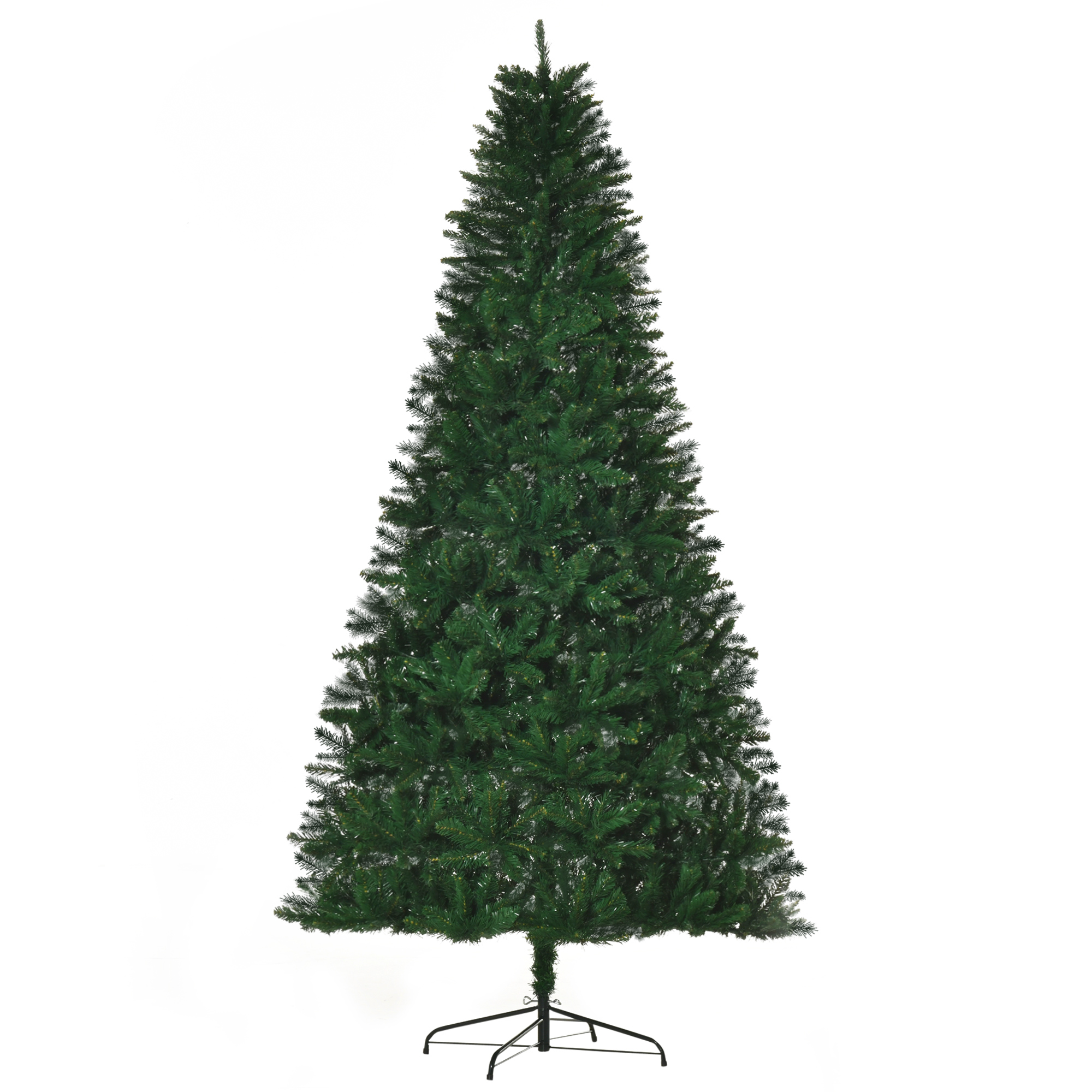 Künstlicher Weihnachtsbaum, 240 Cm Hoch, Mit 1499 Zweigen Und 2 Verschiedenen Baumspitzen, Grüne Weihnachtsdekoration Für Den Innenbereich