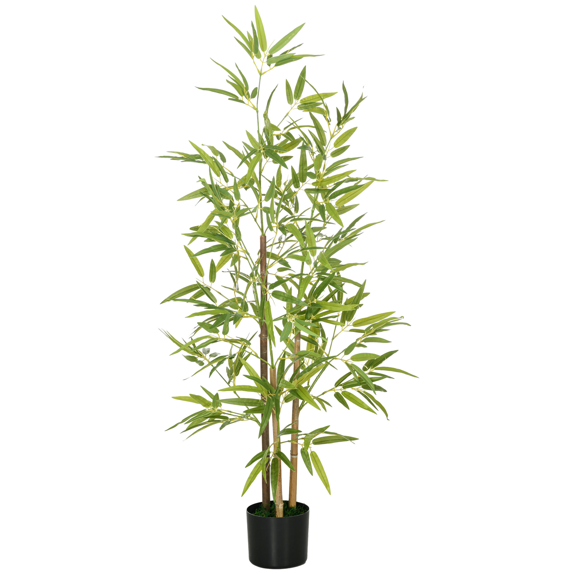 Künstliche Bambuspflanze Für Den Innenbereich, 120 Cm Hoch, Inklusive Topf