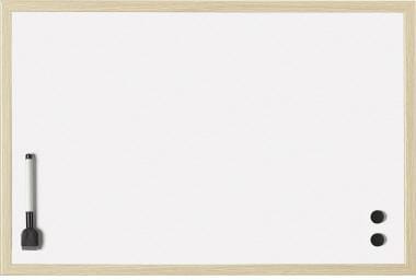 Magnetoplan Whiteboard mit Holz-Rahmen, 800 x 600 mm