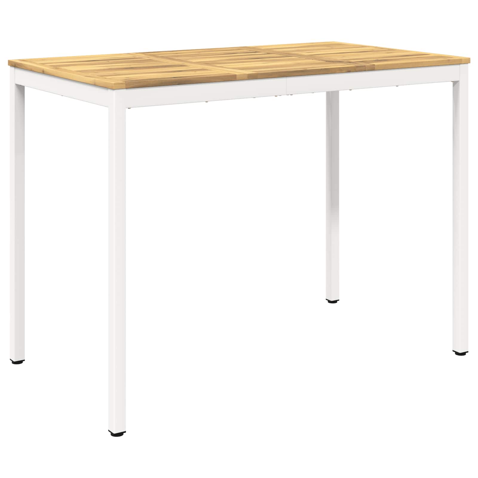 Gartenbar-tisch Weiß 141 X 80,5 X 105 Cm Massivholz Akazie Vidaxl