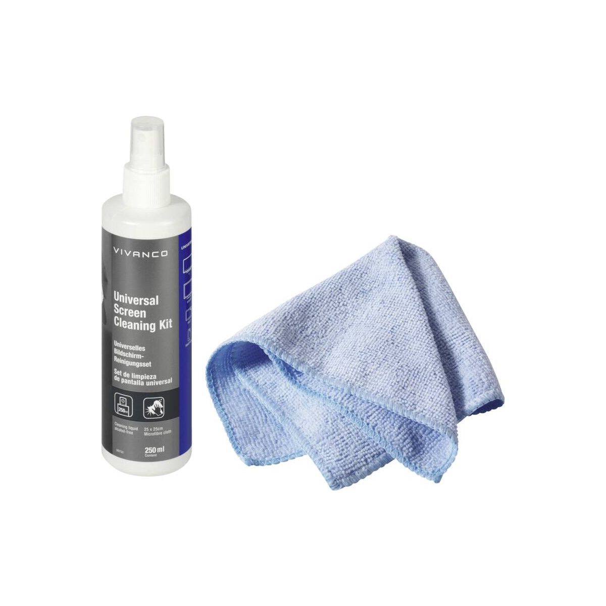 Vivanco Vnclean250ml Reinigungskit Lcd/led/plasma, Lcd / Tft / Plasma Gerätereinigungs-pumpspray 250 Ml