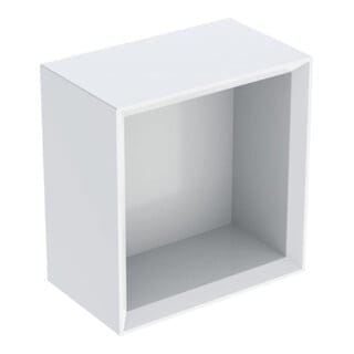 Geberit Wandbox 22,5x23,3x13,2cm, qu., w/lack. hochgl.