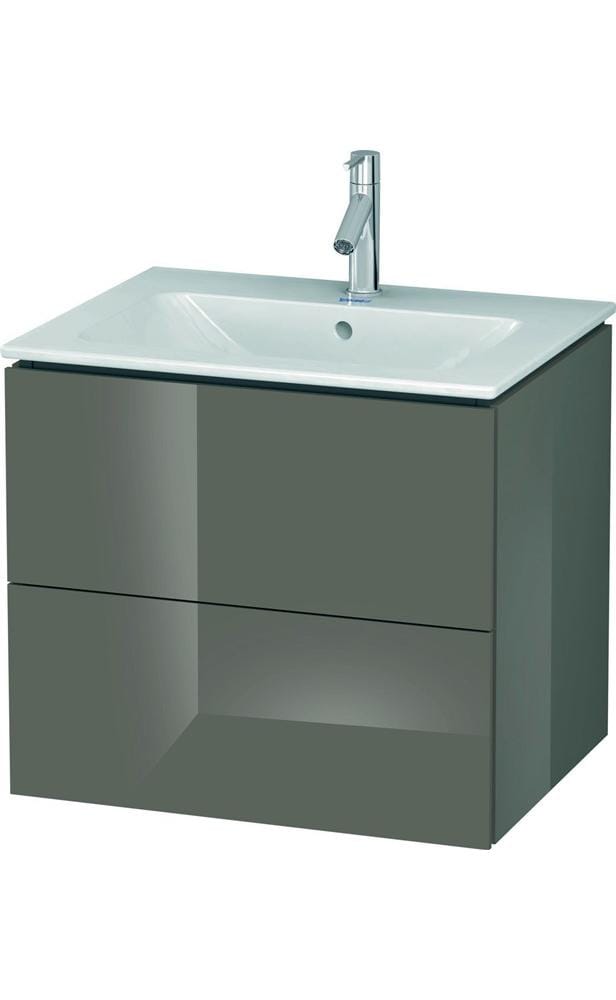 Duravit Waschtischunterschrank L-Cube 62x48,1cm, flan. Gr hgl, 2 Schub., wandhängend