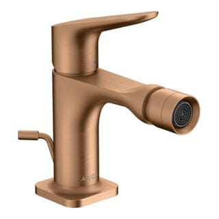 hansgrohe Bidet-Einhebelmischer Axor Citterio M A 116mm, m Zugst.Abl.Gar., brush. bron