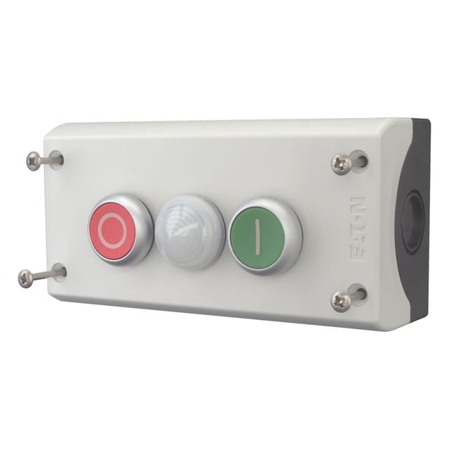 Eaton 2F-Drucktaster 2S2Ö,Aufbau,m.LED M22-I3-M2