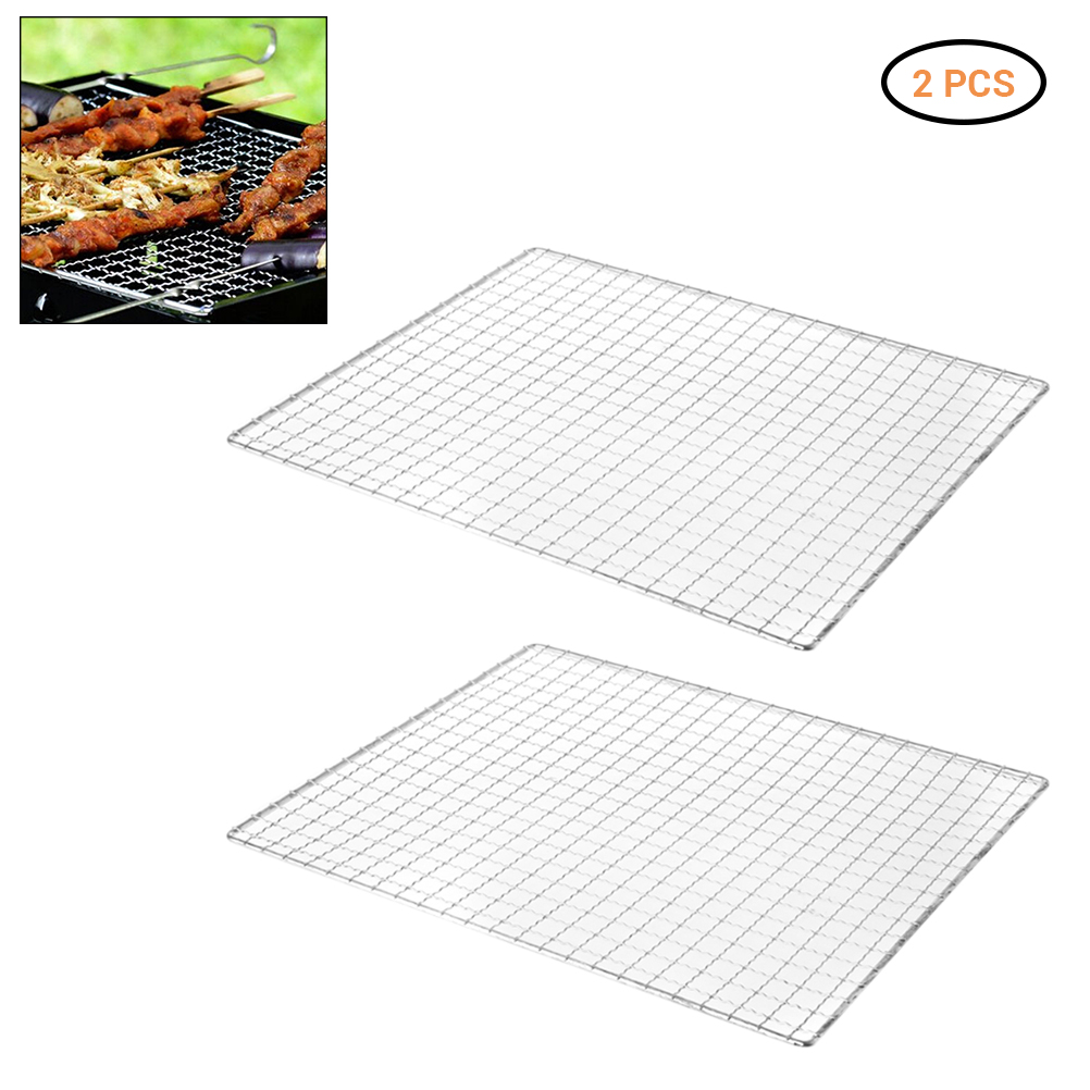 Edelstahl-grillmatten Mit Antihaftbeschichtung Zum Grillen Von Fleisch, Gemüse Und Meeresfrüchten.