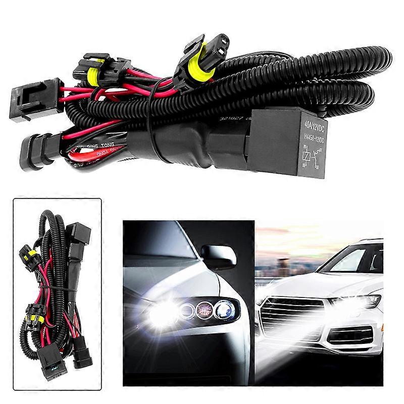 Pièce Pour 9005 9006 H1 H13 H7 H8 H9 H11 Xenon Hid Wire Beams Wire Light Controller Adapter Plugs Light Hid Relay Harness Wiring( 9006(hb4))