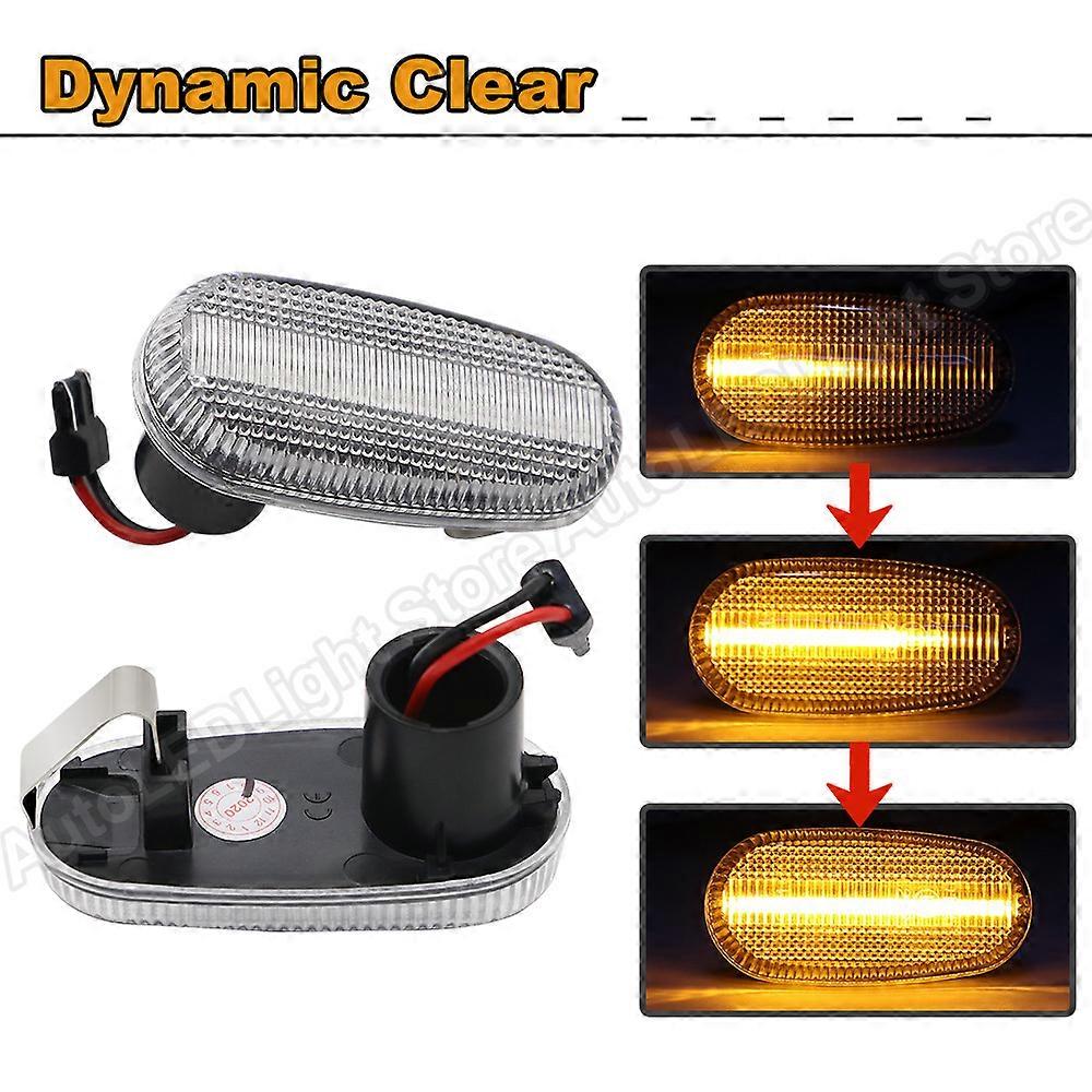Feux De Position Latérale Pour Alfa Romeo Mito 147 Gt, 2 Chambres, Led Dynamiques, Clignotants, Feux De Position/feux Fumés - Effacement Dynamique (dynamique)