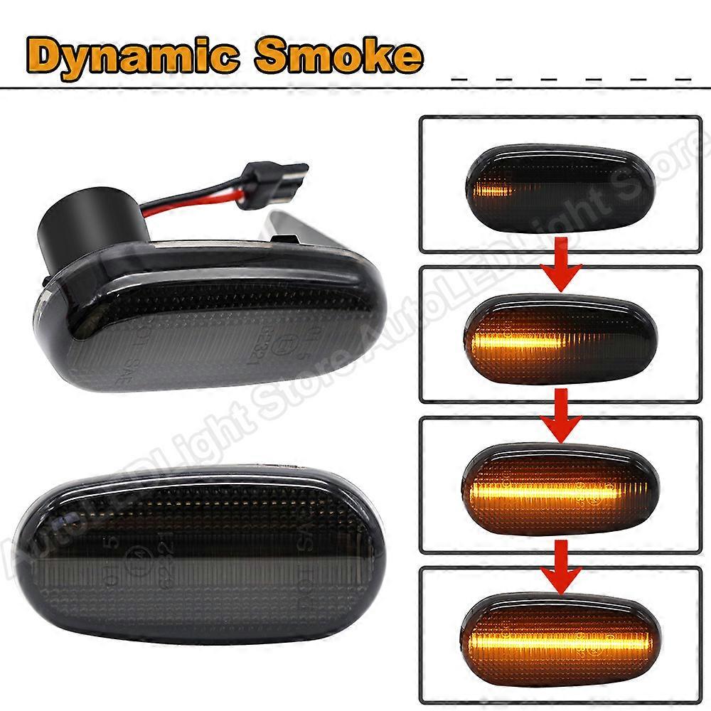 Feux De Position Latérale Pour Alfa Romeo Mito 147 Gt, 2 Chambres, Led Dynamiques, Clignotants, Feux De Position/fumées - Effacement Dynamique (fumée Dynamique)