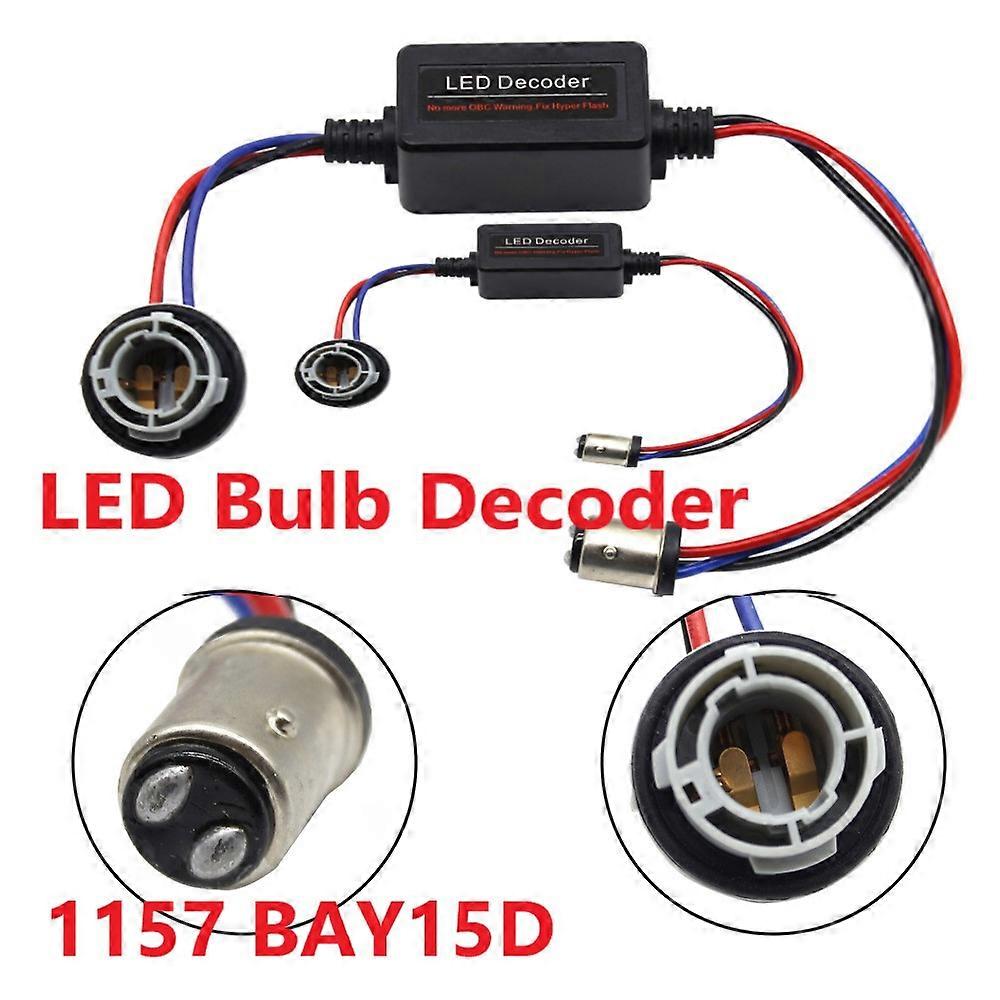 Pièces Bay15d 1157 S25 Canbus Ampoule Led Décodeur D'Avertissement Résistance De Charge Douille Décodeur Sans Erreur Ni Scintillement.