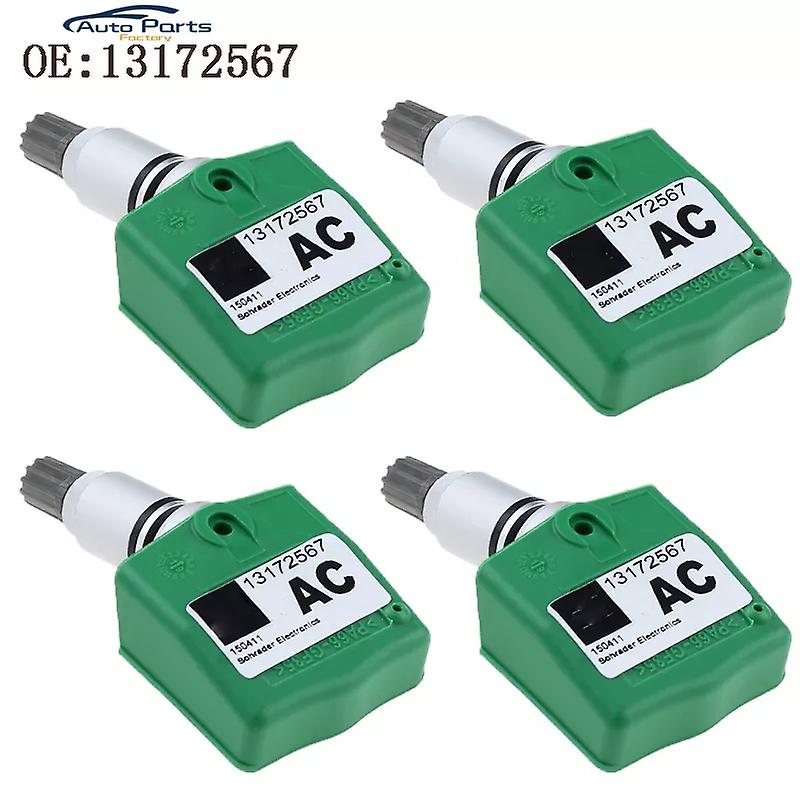 Lot De 4 Capteurs De Pression De Pneus Tpms Neufs Pour Opel Astra H, Vectra C Et Zafira B (2004-2009), Référence 13172567, 433 Mhz