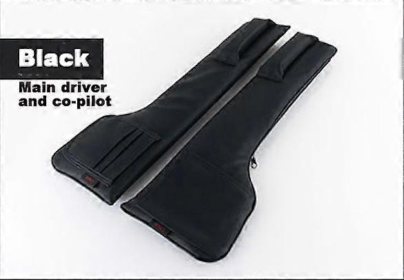 Poches De Rangement En Cuir Pu Pour Sièges Auto, Organisateur De Voiture, Coussinet Anti-fuites Pour Fentes De Siège, Rembourrage Doux (2 Pièces Noires)