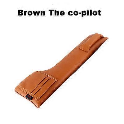 Poches De Rangement En Cuir Pu Pour Siège Auto, Organisateur De Voiture, Coussin Anti-fuite, Rembourrage Doux (1 Pièce, Copilotbrown)