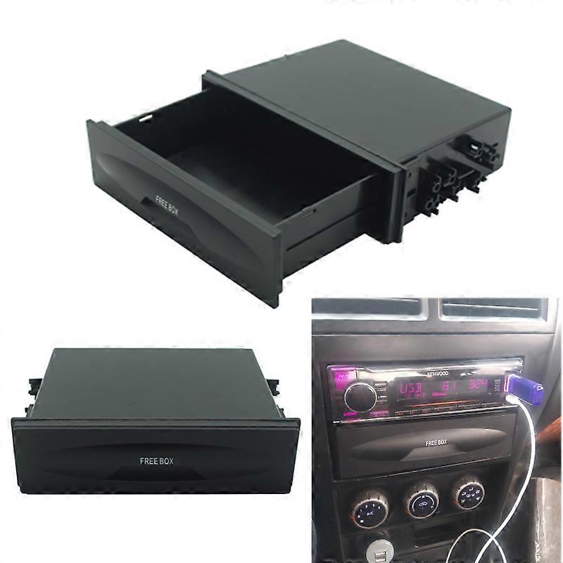 Kit D'Installation Universel Pour Autoradio 1 Din, Pochette De Rangement, Boîte De Rangement Pour Voiture Cx-38, Étui À Crayons Pratique, Tiroir