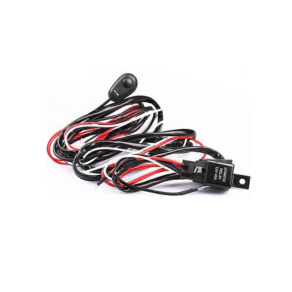 Faisceau De Câblage Professionnel Pour Barre De Feux De Travail Led Avec Fusible Et Relais 12 V 40 A