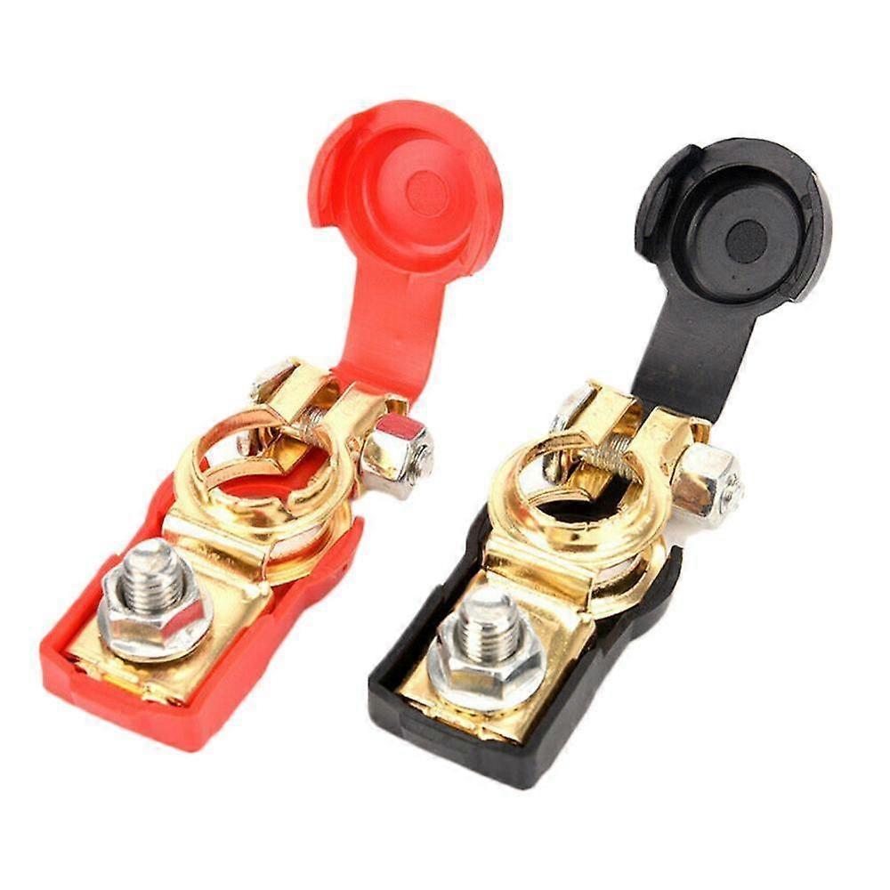 Pinces De Connexion De Bornes De Batterie À Dégagement Rapide Pour Voiture, Caravane Et Camion, Capuchon En Cuivre, Clips Pour Voiture