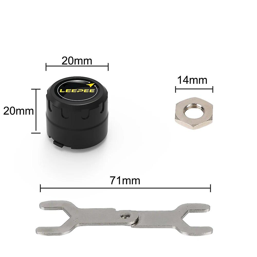 Capteurs Tpms Externes Pour Moto, Compatibles Bluetooth 4.0 Et 5.0, Android/ios, Système De Surveillance De La Pression Des Pneus (1 Kit)