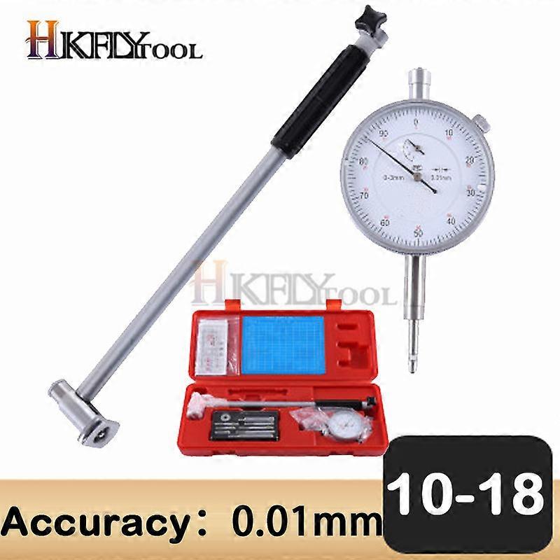 50-160 Mm 35-50 Mm 0,01 Mm Indicateur D'Alésage À Cadran Indicateurs De Diamètre Kit De Test De Mesure De Précision Pour Cylindres De Moteur (10-18 Mm)