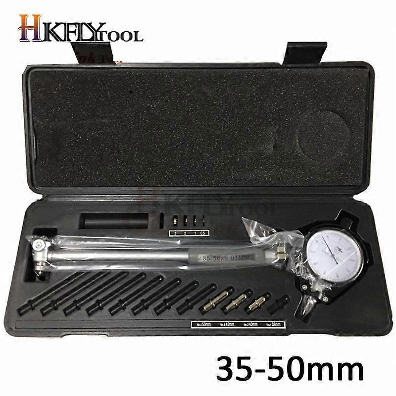 Indicateur De Diamètre À Cadran 50-160 Mm 35-50 Mm 0,01 Mm - Kit De Mesure De Précision Pour Cylindres De Moteur (noir 35-50 Mm)