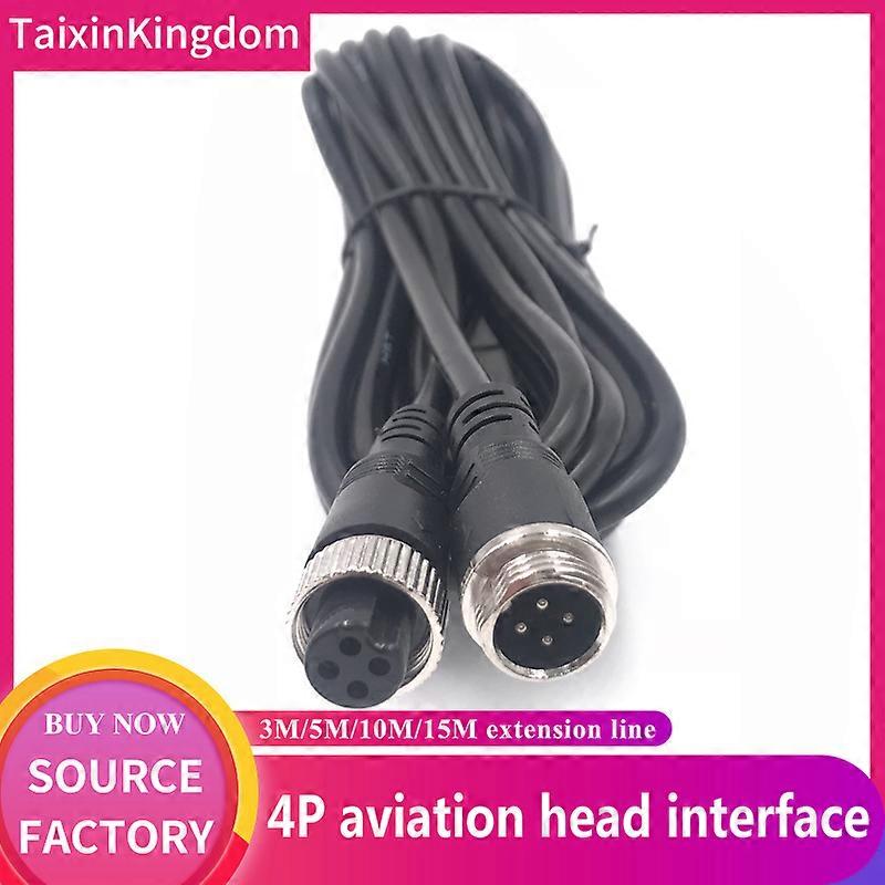 Câble D'Extension De Surveillance Embarquée Étanche Et Anti-interférences 4p Avec Connecteur Aviation (3 M) Du Fabricant, 3 M / 5 M / 10 M / 15 M