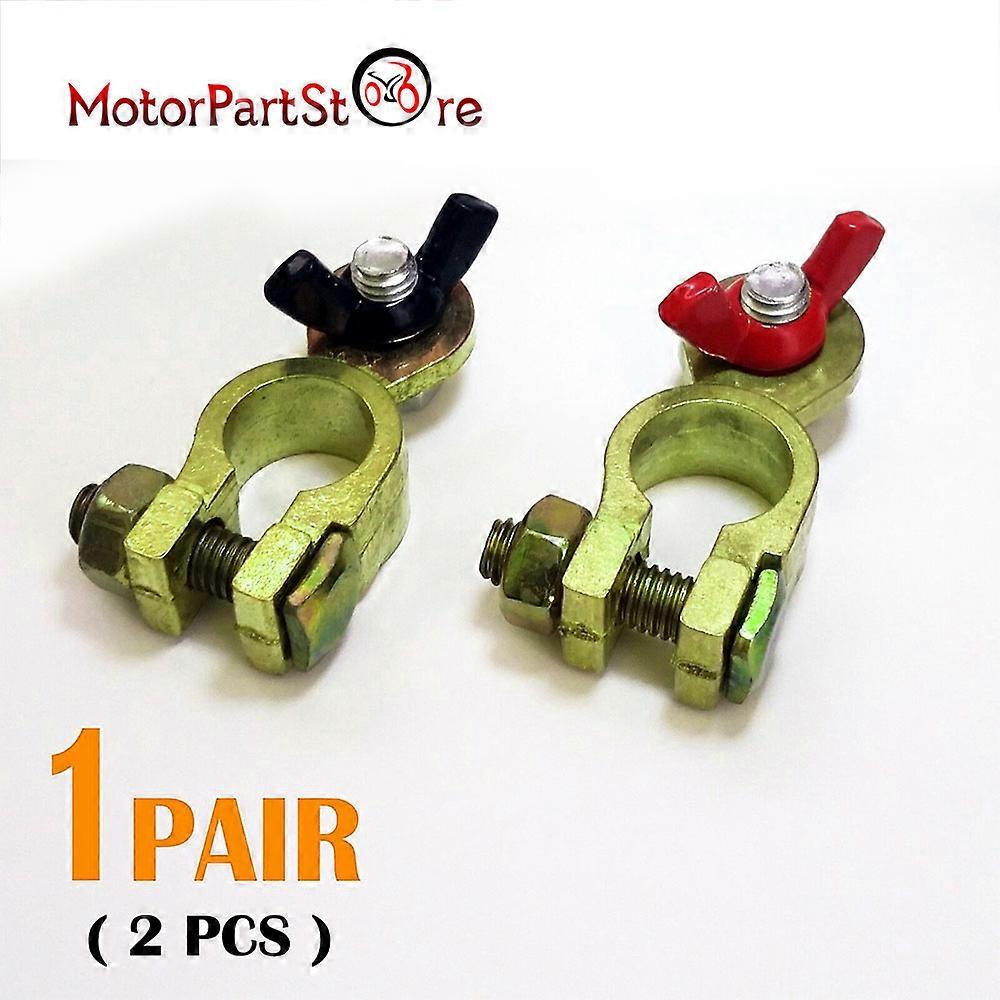 Paire De Bornes De Batterie En Cuivre, Cosses Supérieures Positives Et Négatives Pour Bateau, Voiture, Camping-car.