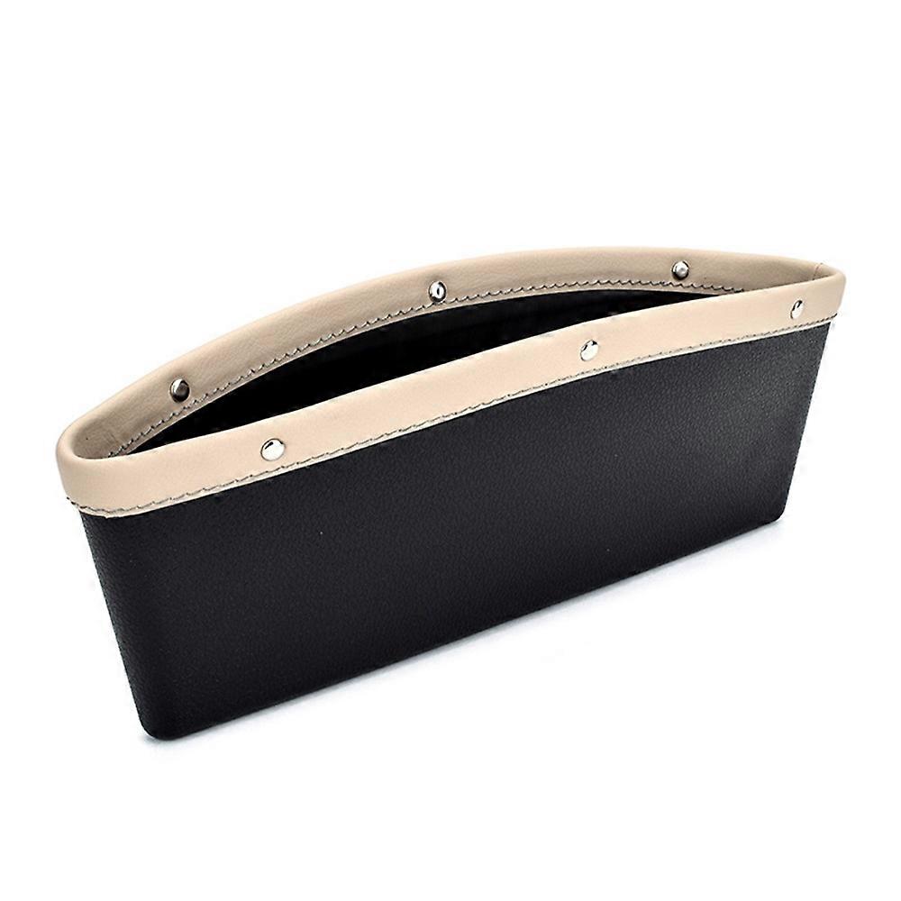 Organisateur De Rangement Pour Siège Auto, Compartiment Central, Pochette De Rangement, Accessoire Universel Pour L'Intérieur De La Voiture (blanc)