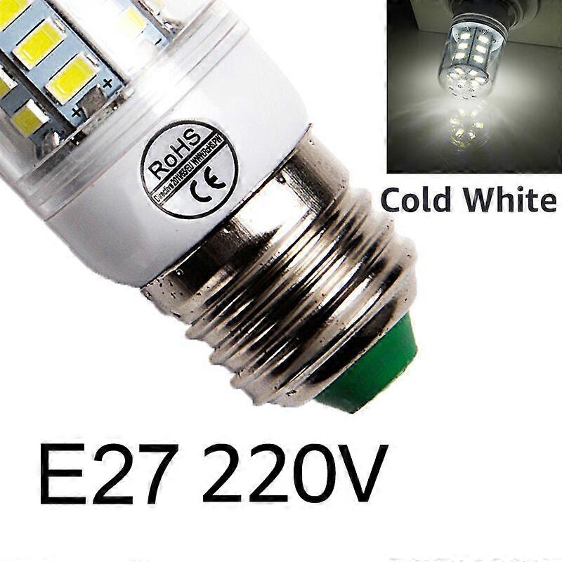 Lot De 6 Ampoules Led E27/e14 220v (24, 36, 48, 56, 69, 72 Led) Et 240v Pour La Décoration Intérieure (24 Led, Blanc Froid E27 Ou 69 Led).