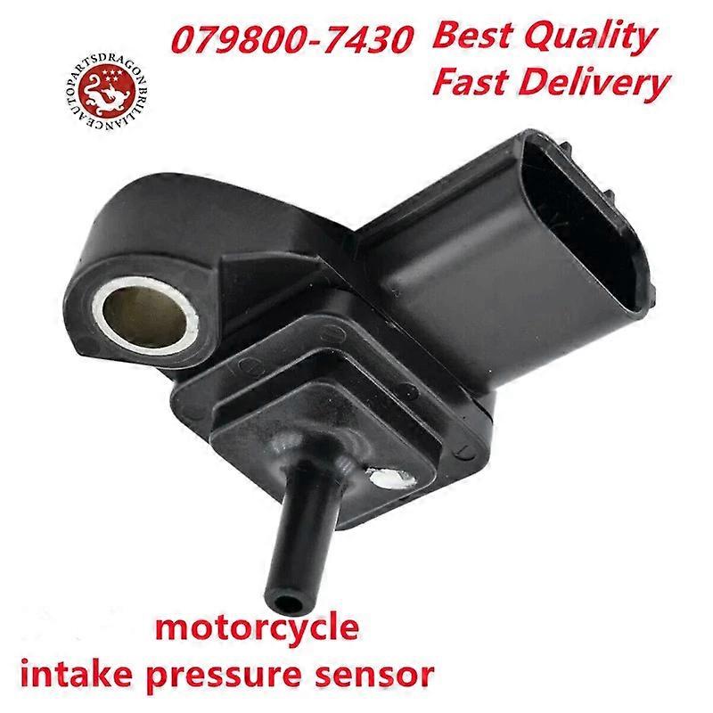 Capteur De Pression D'Admission Map 079800-7430 0798007430 Compatible Avec Les Motos Honda Cbr600rr, Cbr1000rr Et Cbr600ra (ps-52, 37830-mel-003)
