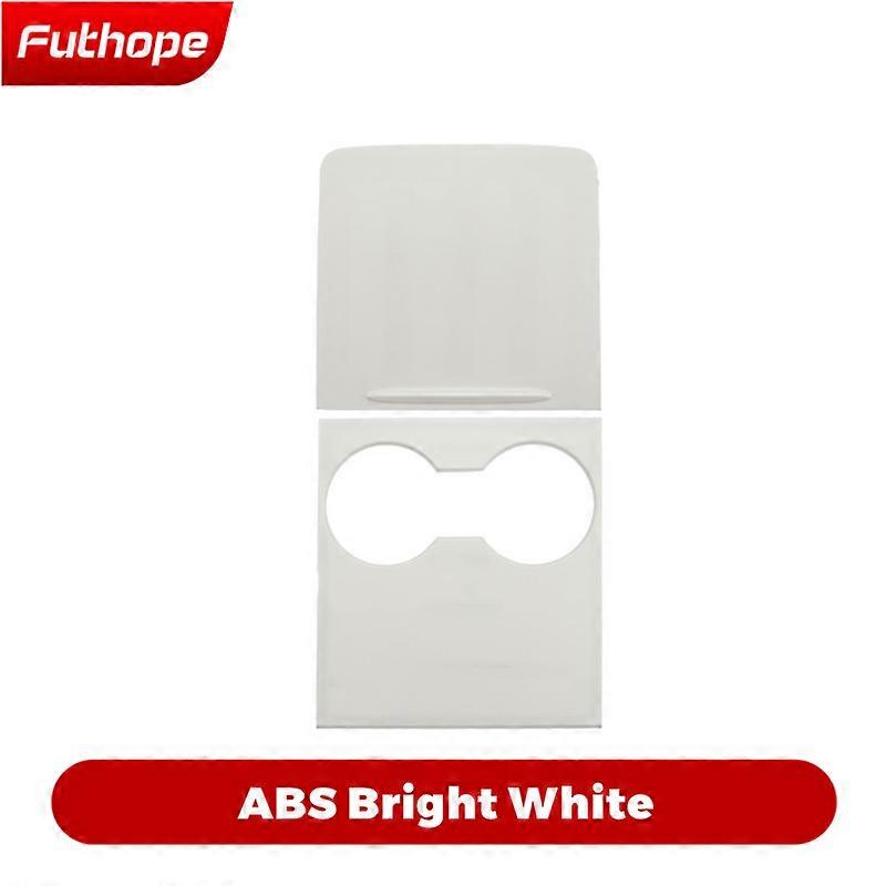 Futhope Couvercle De Console Centrale Ultra-mince En Abs Pour Tesla Model 3 Y 2021-22 N'Affecte Pas Les Commandes Centrales Utilisation : Protection Décorative Pour Voiture (blanc Nacré)