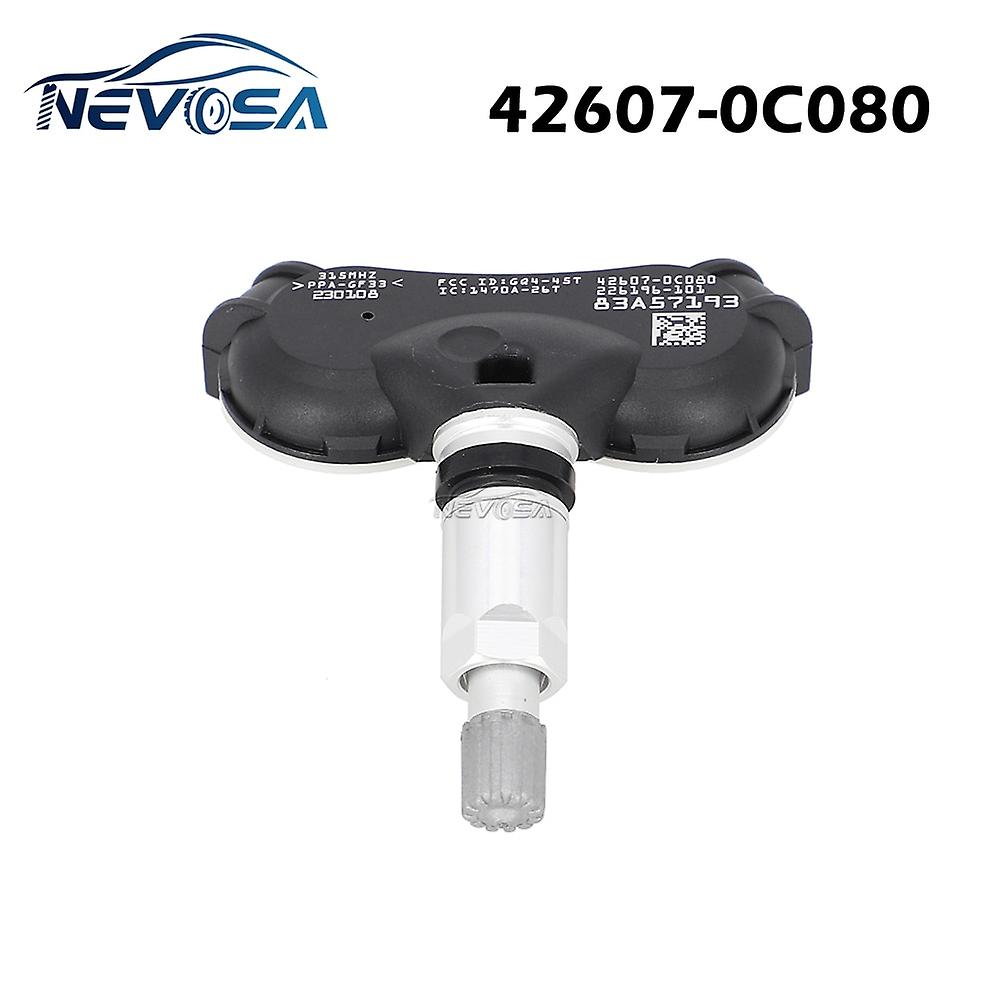 Capteurs Tpms Nevosa 42607-0c080 Pour Toyota Sienna 2006/01-2020/12, Tundra 2007/01-2011/12, Sequoia 2008/01-2018/12 (42607-0c060)