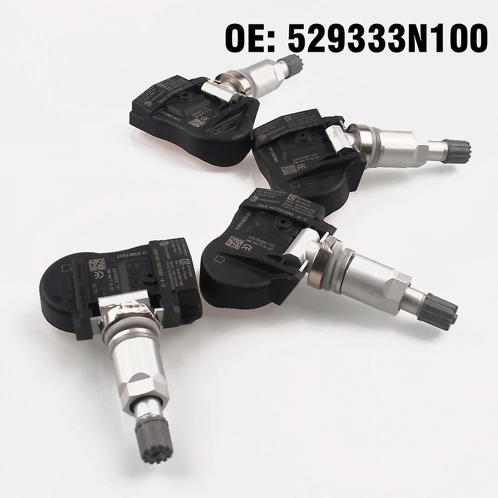 Lot De 4 Capteurs De Pression Des Pneus Tpms 529333n100 Pour Hyundai Sonata, Equus, Santa Fe, Kia Carens, Ceed Et Sorento (à Partir De 2012).