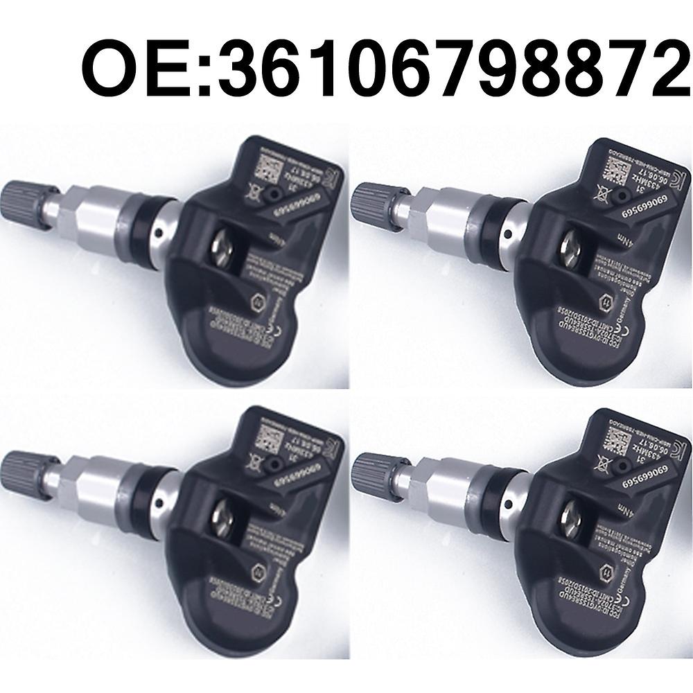 Lot De 4 Capteurs Tpms (système De Surveillance/avertissement De La Pression Des Pneus) Pour Bmw X1 E84, X3 F25, X4 F26 Et Z4 E89