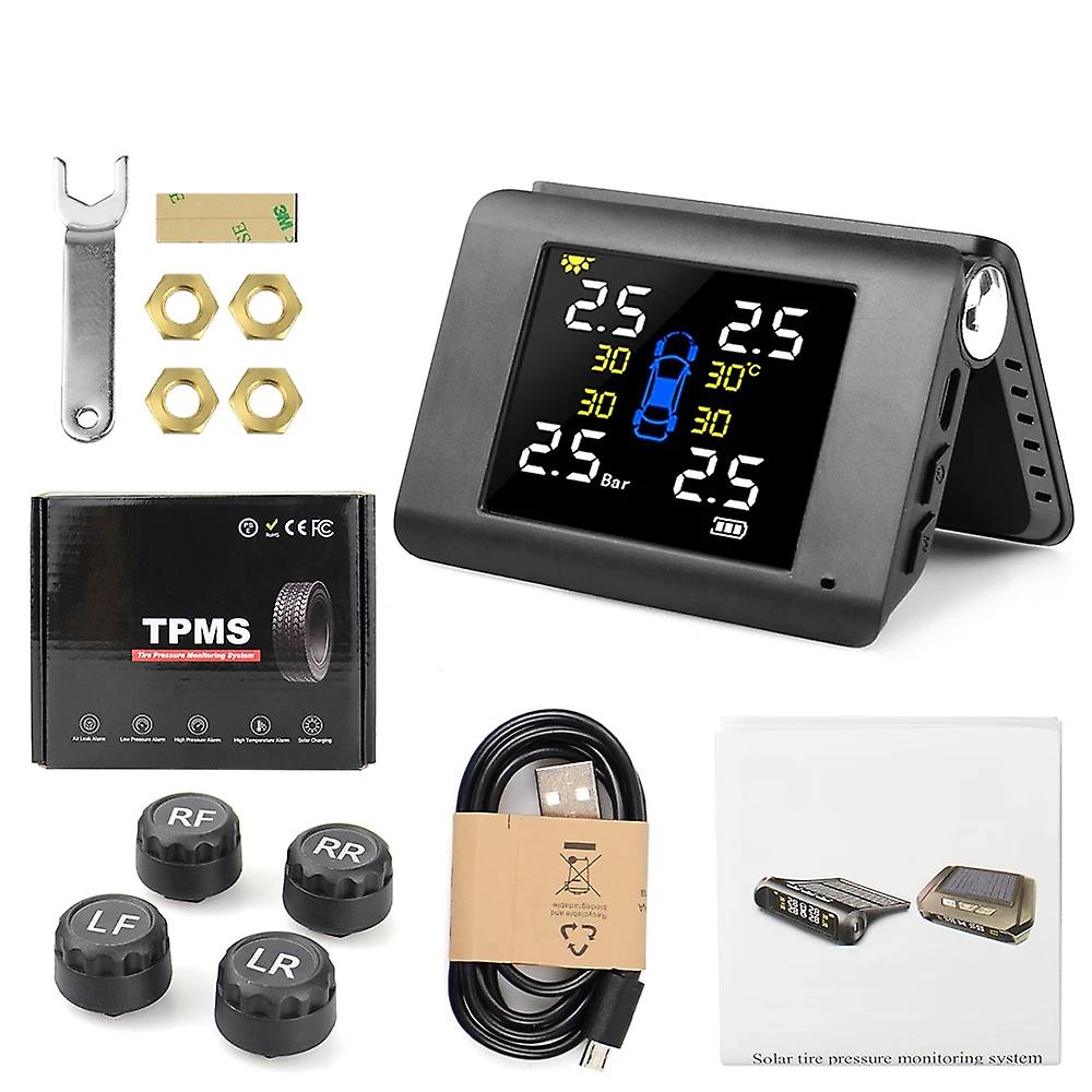 Système De Surveillance De La Pression Des Pneus Tpms Bluetooth 4.0 Universel Externe, Avec Capteur De Pression Des Pneus. Installation Facile Pour Android/ios (compatible Tpms).
